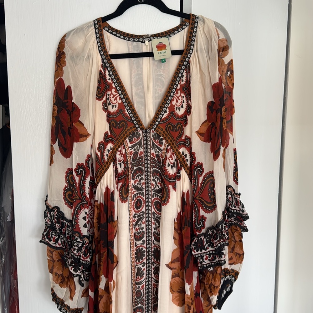 Farm Rio Long Sleeve Maxi Dress - Picture 6 of 6